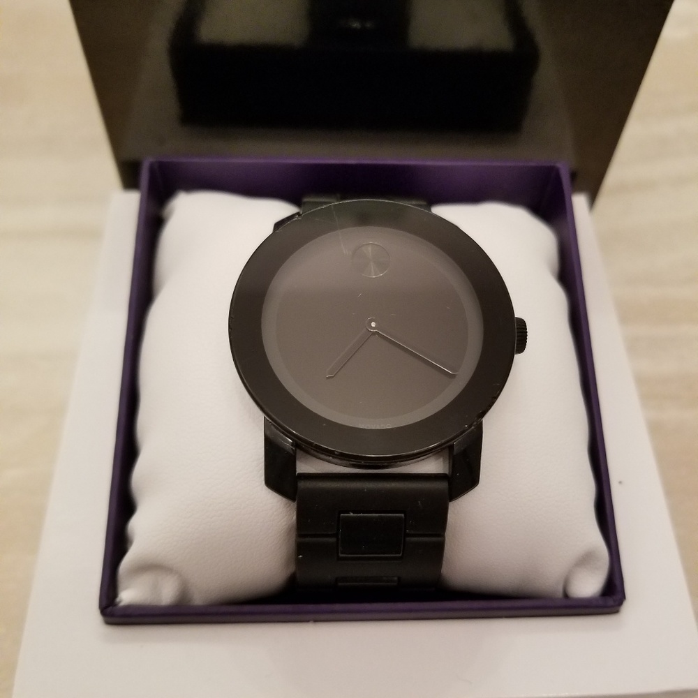 Movado Bold watch 43mm black on black